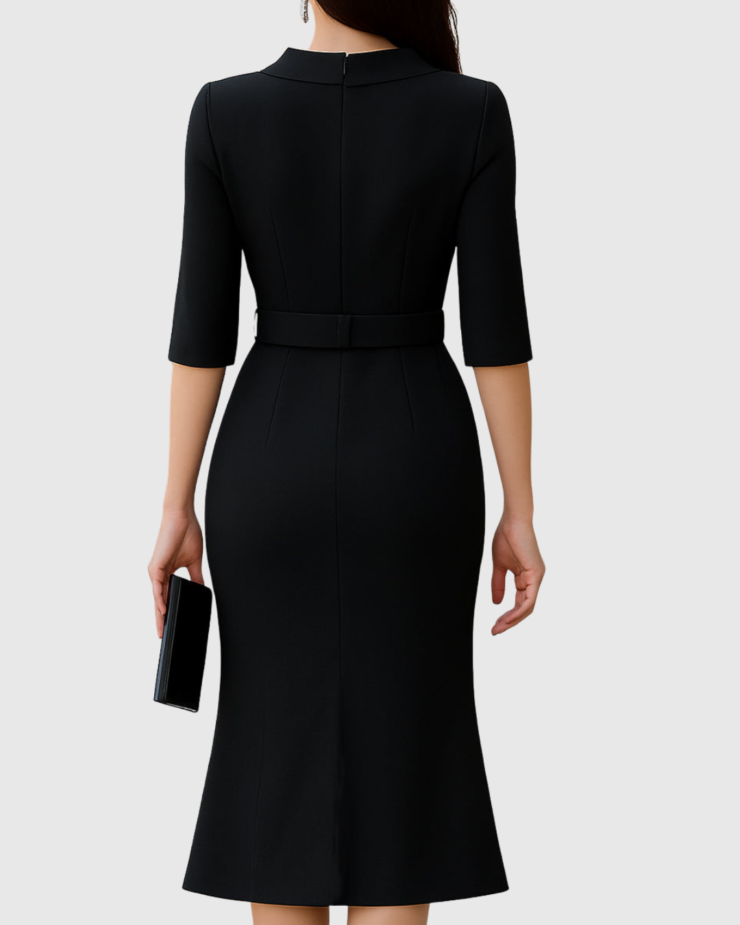 Sachiko - Minimalistisches Midi-Kleid