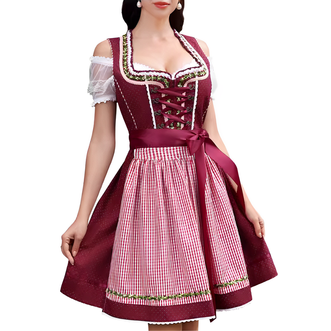 Ericka - Schickes, reizvolles Oktoberfest-Mini-Dirndl für Damen