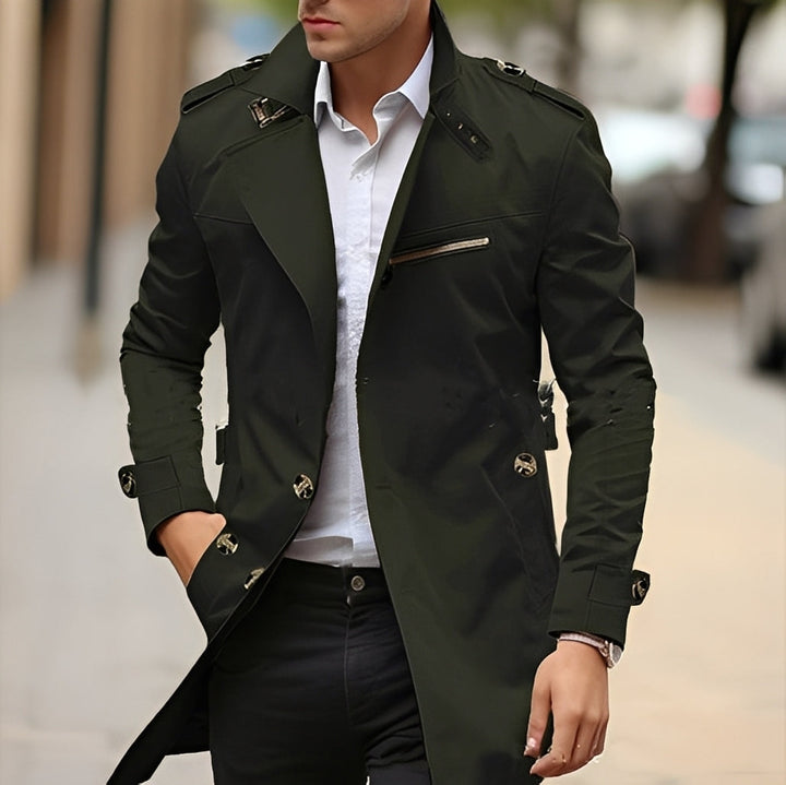 Ansel - Schicker Herren-Trenchcoat mit Kragen