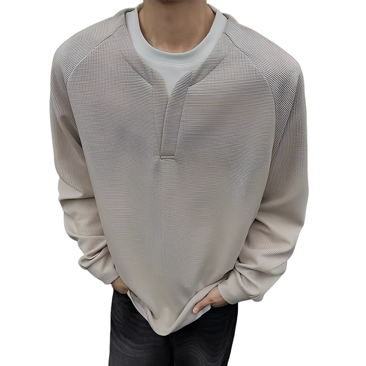 Dayton - Stilvoller, moderner Herren-Waffelpullover