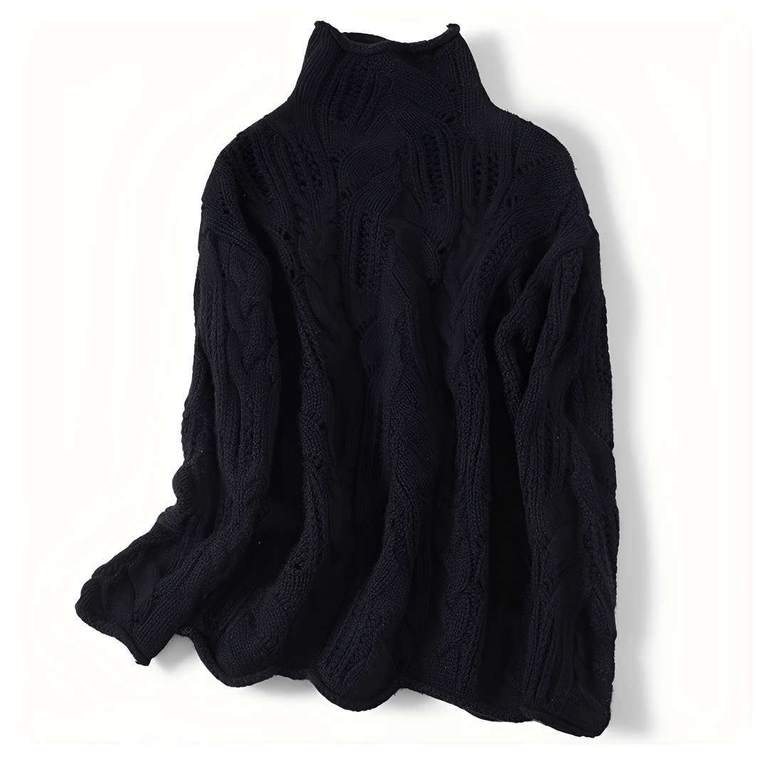 Remy - Damen-Kaschmirpullover mit Cut-Outs