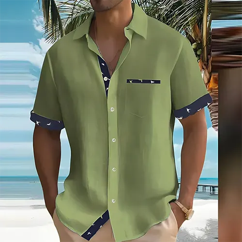 Flavus - Elegantes Sommerhemd für Herren Kurzarm