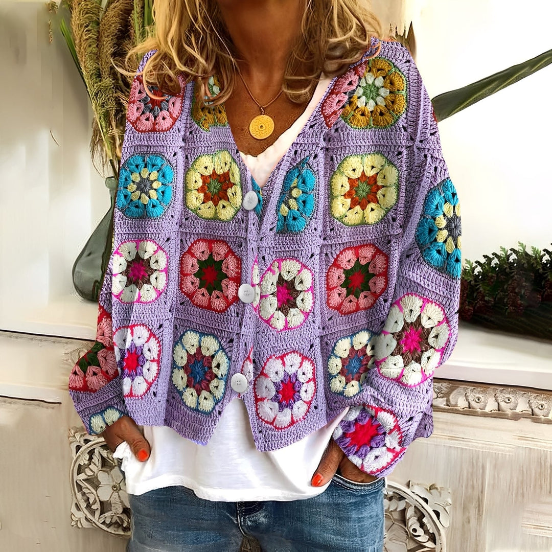 Nydia - Gemütlicher, weicher Damenpullover mit Muster
