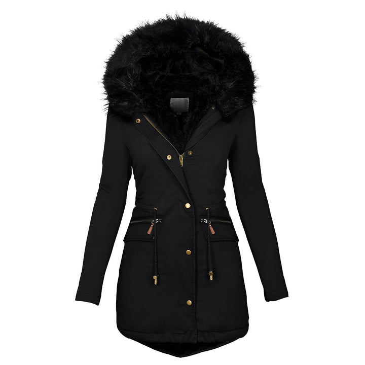 Camilla - Elegante, warme Frauenjacke mit Fell