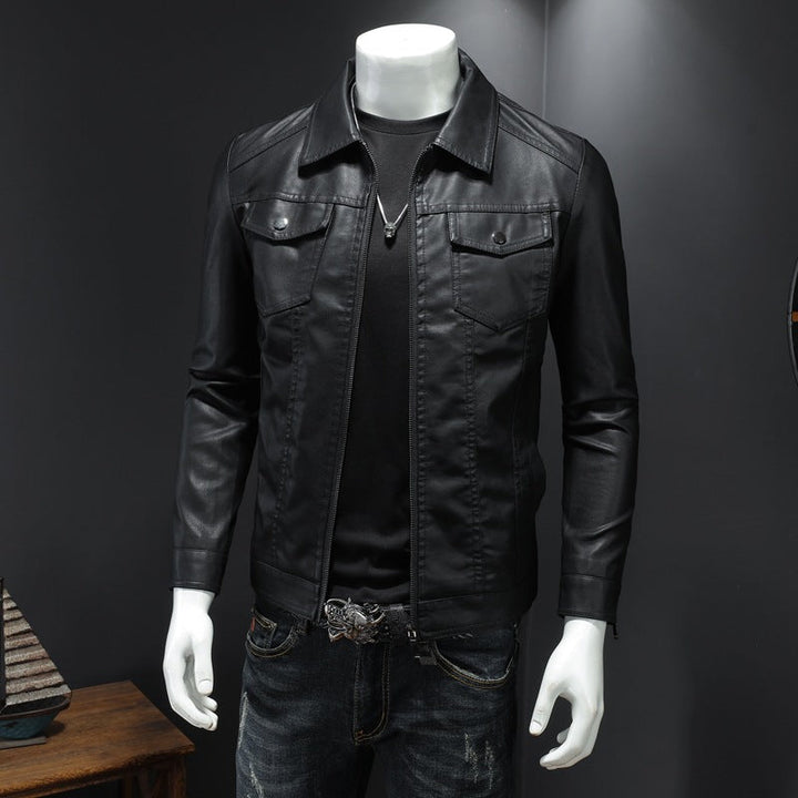 Nelson - Modische Biker-Lederjacke für Männer