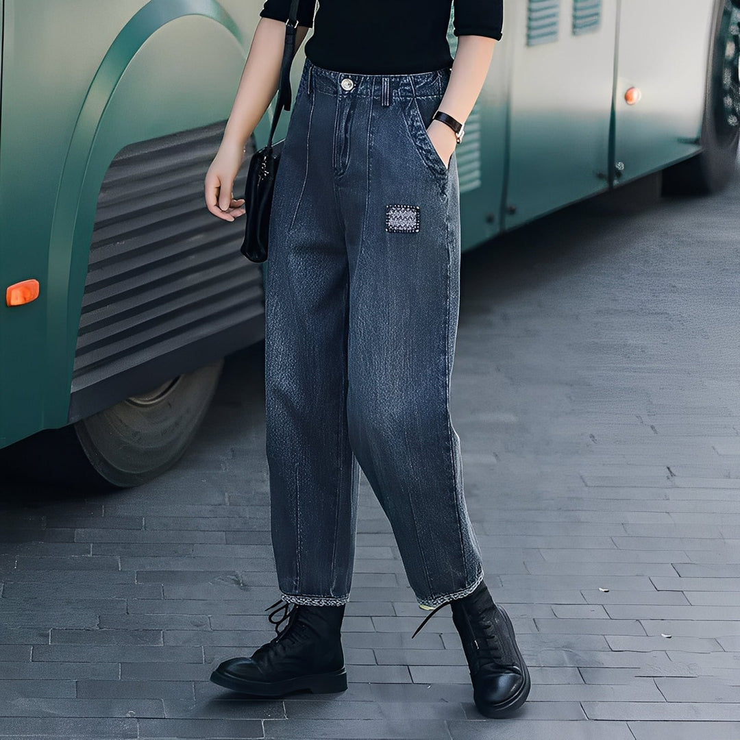 Shirlee - Elegante hochgeschnittene Damenjeans