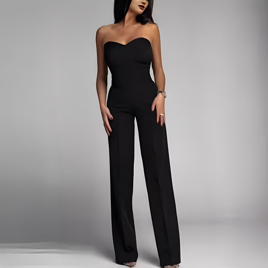 Briley - Eleganter, formeller, trägerloser Damen-Jumpsuit