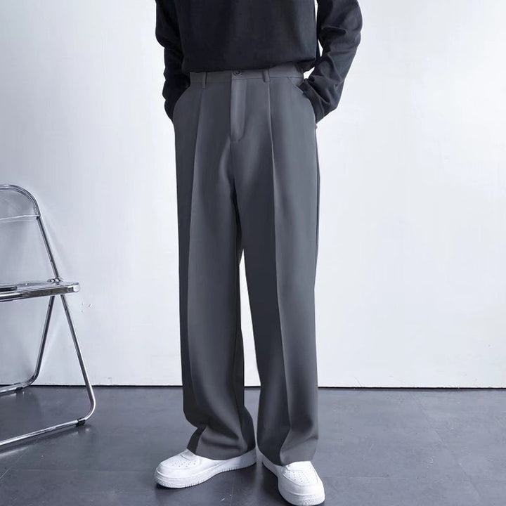 Caleb - Elegante, locker sitzende, gerade Herrenhose