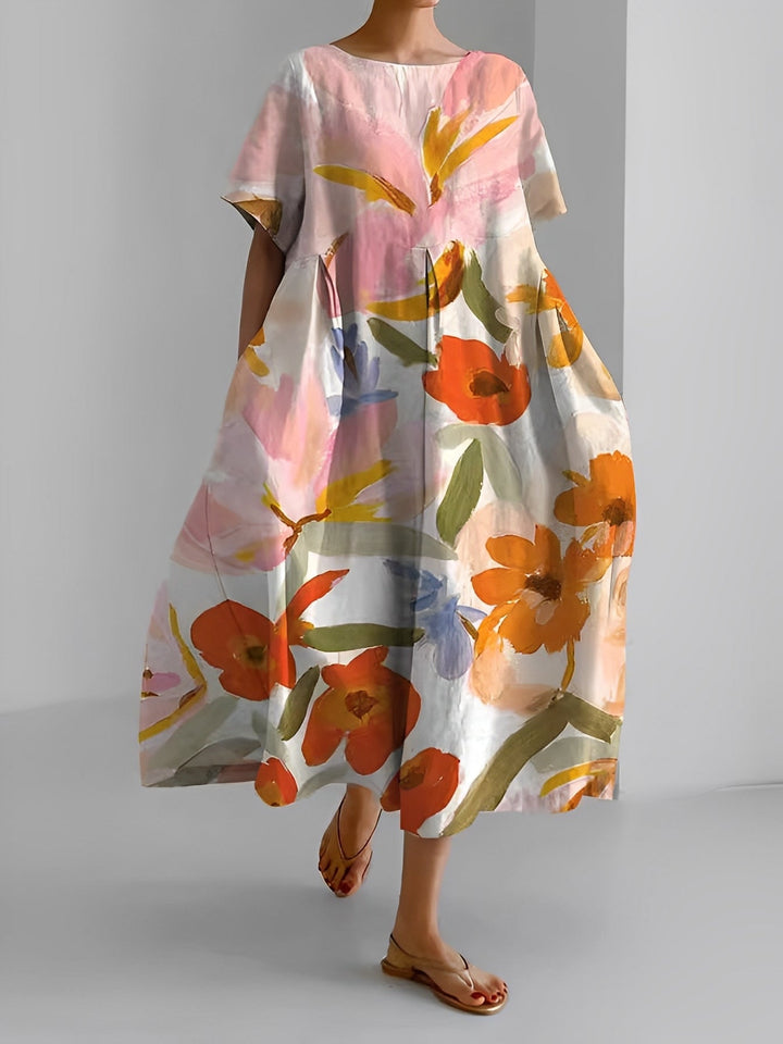 Sherry - Schickes, locker sitzendes Damenkleid mit Muster