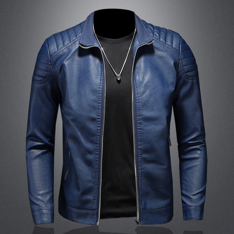 Wendell - Elegante, schmal geschnittene Herren-Lederjacke
