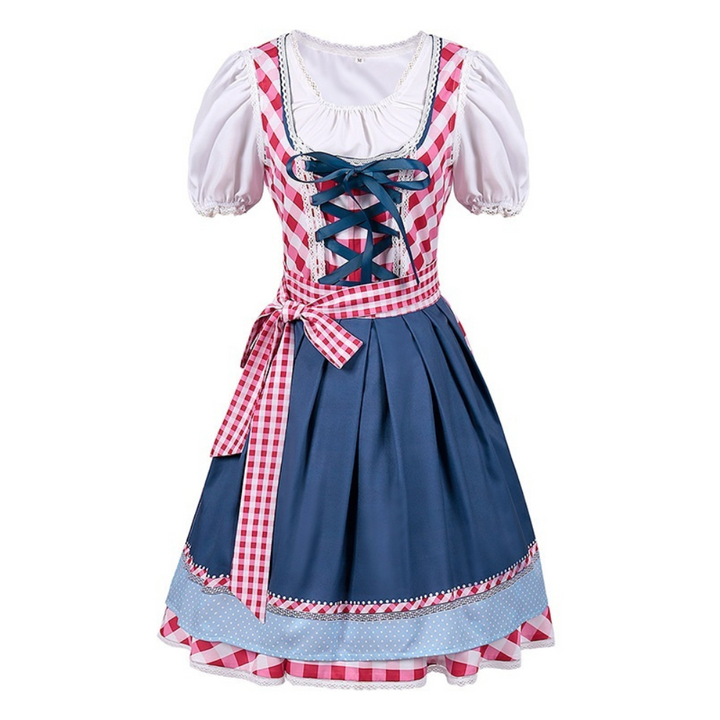 Rowina - Traditionelles kariertes Oktoberfest-Dirndl für Damen