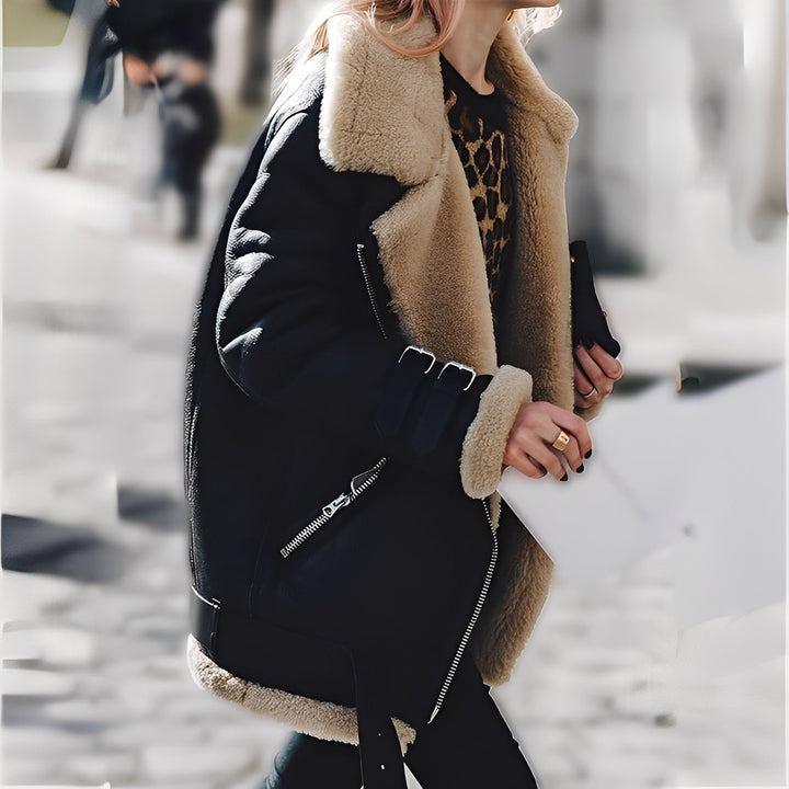 Cassandra - Warme Woll-Wildlederjacke für Damen