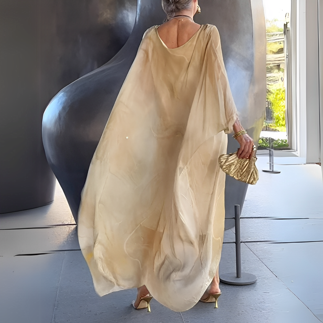 Emory - Zeitgemäßes Damenkleid aus Seidenchiffon
