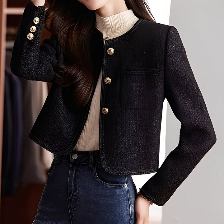 Trecia - Trendige kurze Damen-Tweedjacke