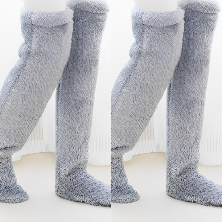 Camellia - Warme, überkniehohe Wintersocken für Damen