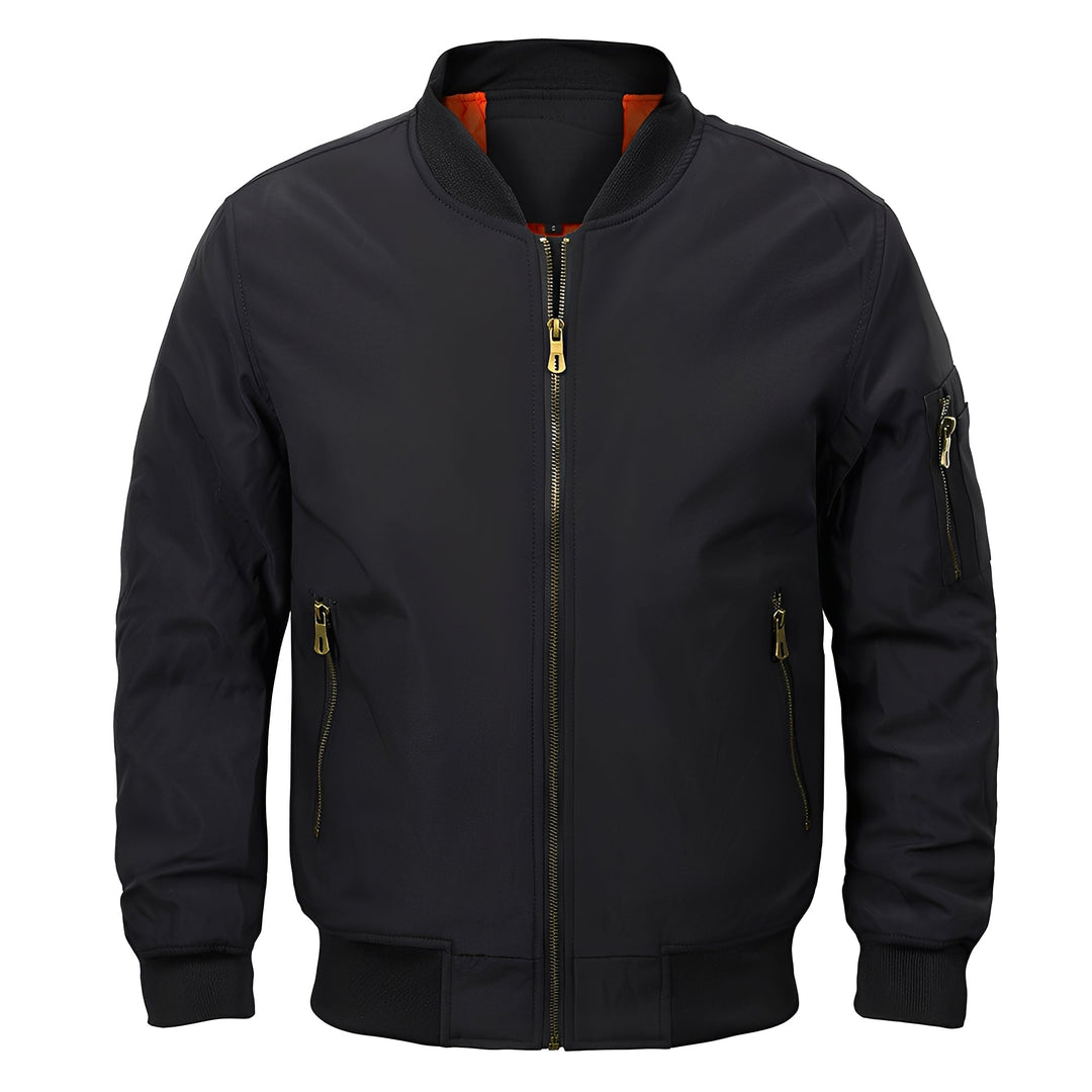 Maynerd - Herren-Bomberjacke mit Reißverschluss-Taschen