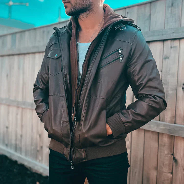 Dominic – Motorradjacke Urban Style aus Kunstleder
