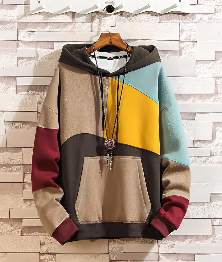 Stephen - Bunter, lockerer Herren-Hoodie