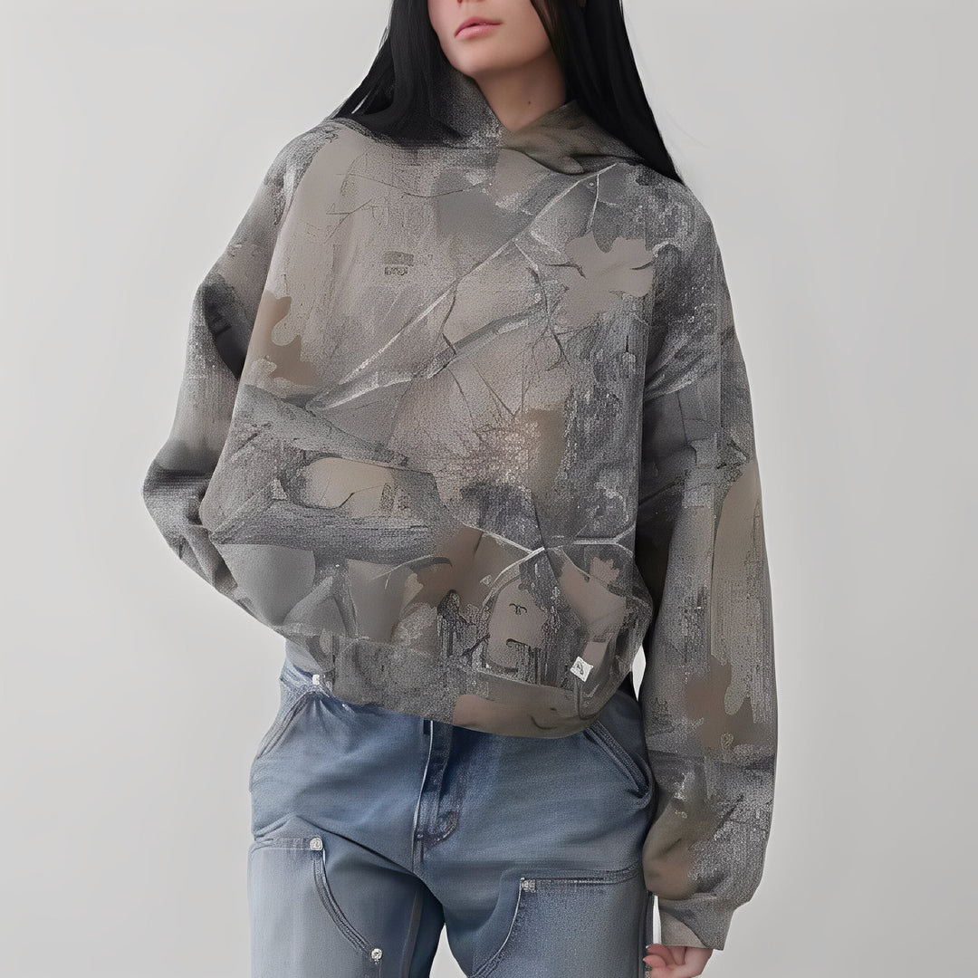 Anya - Bequemer Hoodie im Tarnmuster