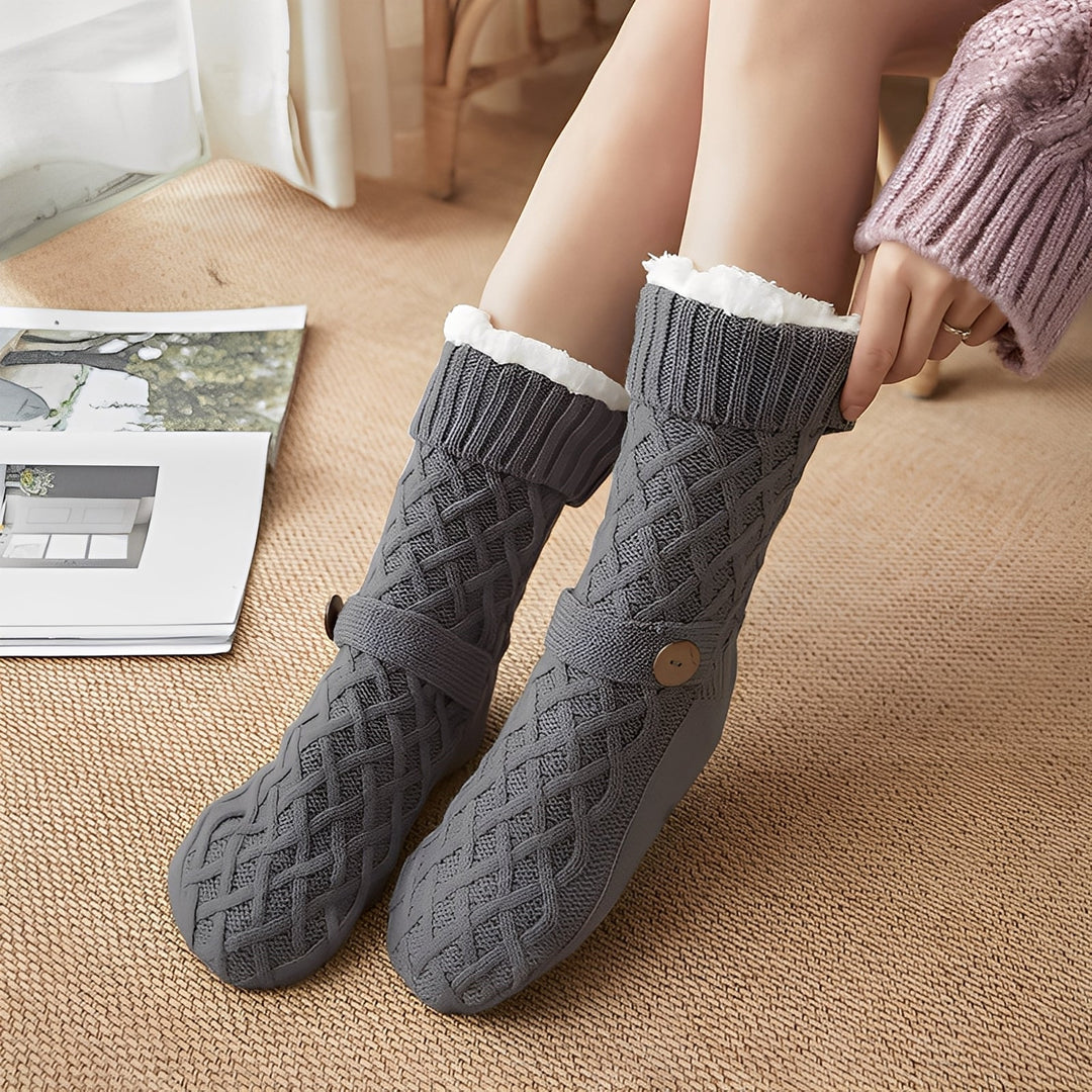 Lavina - Elegante Wollsocken mit Fleece-Futter für Damen