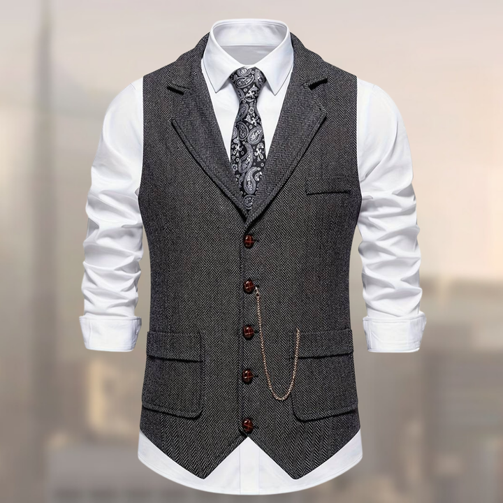 Lincoln - Gilet Chevron Retro Modern