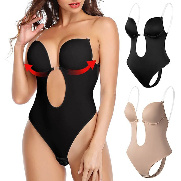 Hildegard - Tiefer V Damen Body Shaper Nahtlos