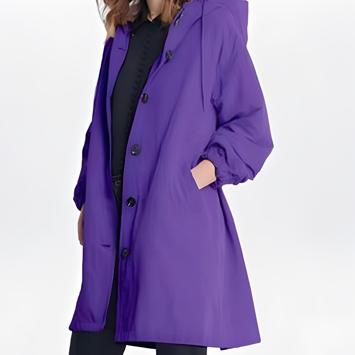 Giselle - Frauen-Regenjacke mit Kapuze, wasserfest