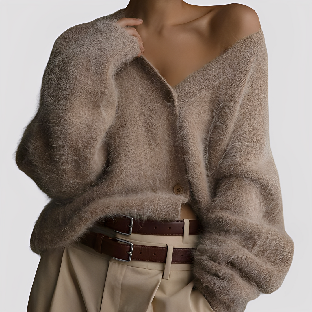 Lavena - Bequemer, lockerer Damen-Kaschmirpullover