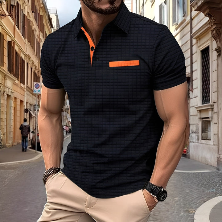 Benson - Anziehendes, enges Herren-Poloshirt