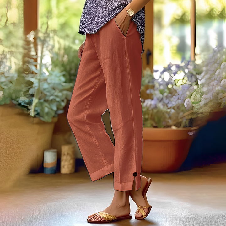 Kassia - Bequeme Sommerhose für Damen aus Leinen