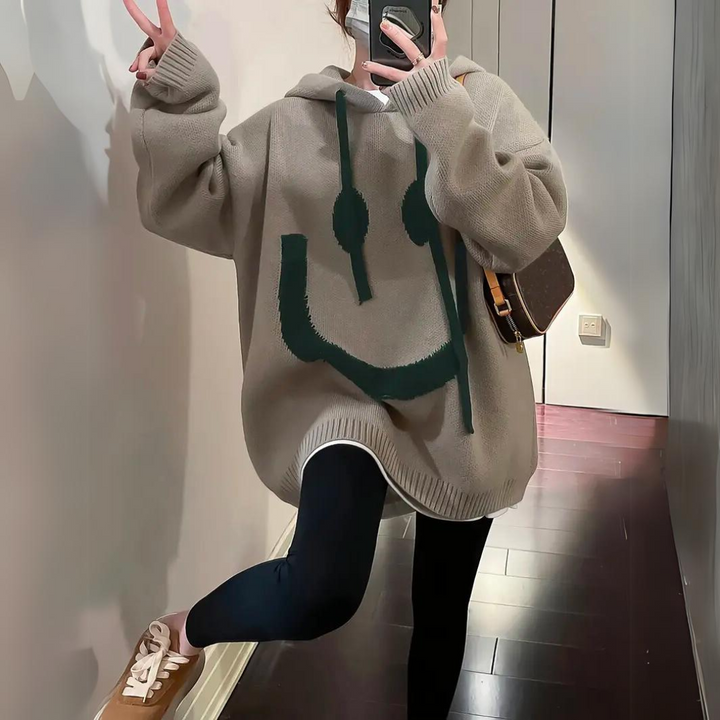 Lächeln – Warmer und weicher Hoodie
