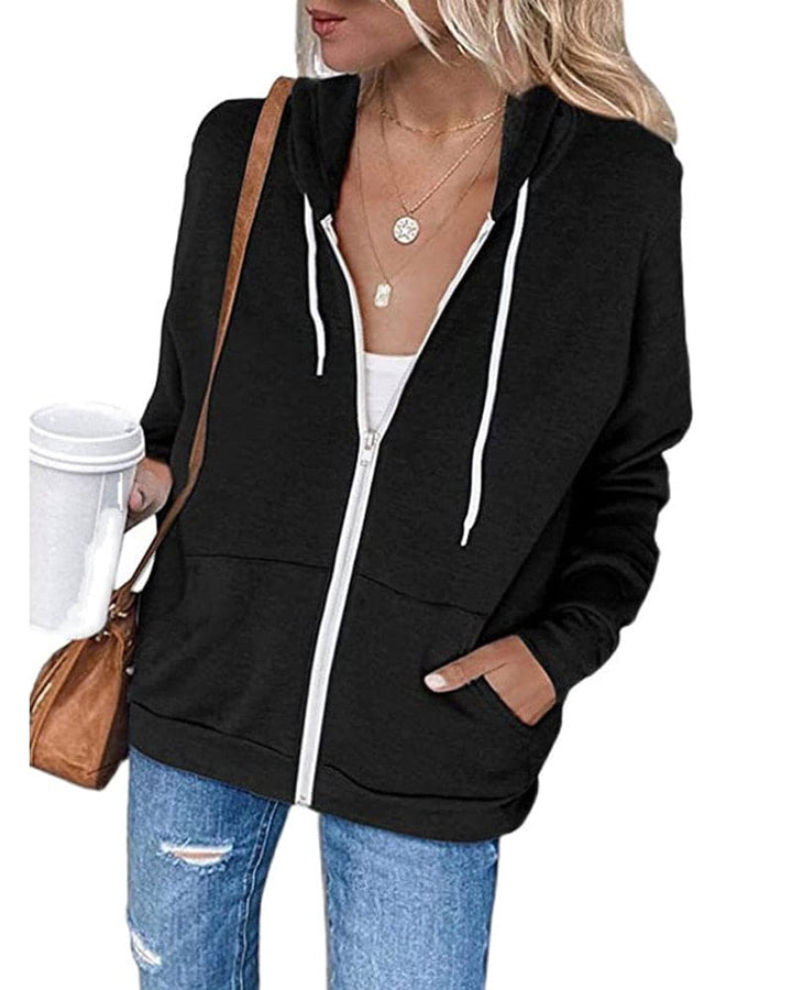 CloudZip - Weiche Baumwoll-Mischung Sweatshirt