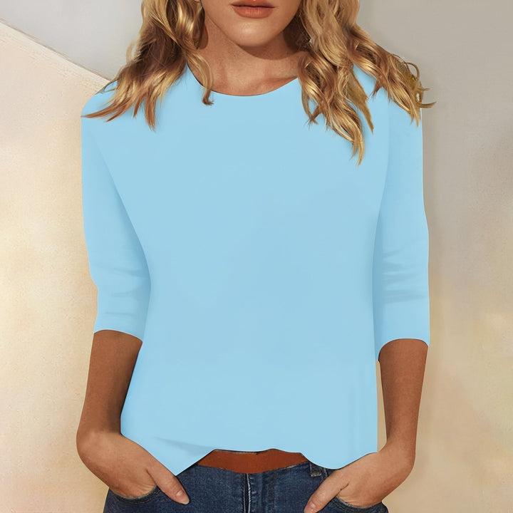 Katherina - Gemütliches Damen-Shirt mit langen Ärmeln und Rundhals