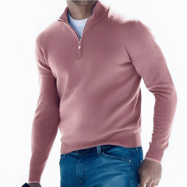 Fredric - Gemütlicher Herrenpullover mit Zipper