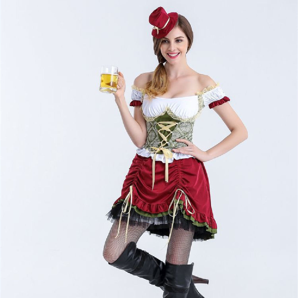 Katelyn - Elegantes, schmales Oktoberfest-Dirndlkleid für Damen