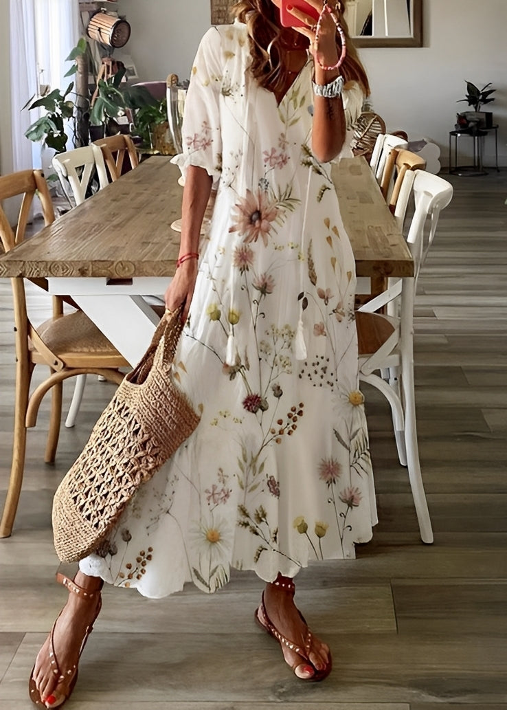 Georgina - Damen A-Linien-Kleid mit Blumen