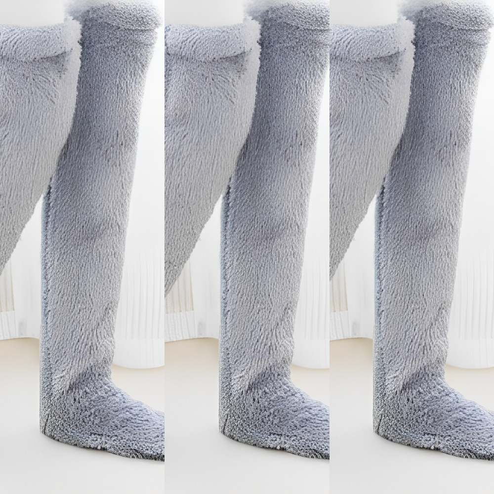 Camellia - Warme, überkniehohe Wintersocken für Damen