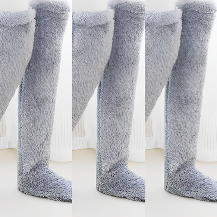 Camellia - Warme, überkniehohe Wintersocken für Damen