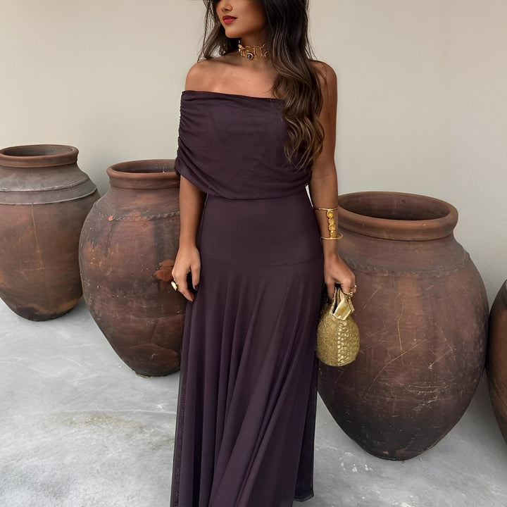 Eunice - Damen-Maxikleid aus elegantem Mesh