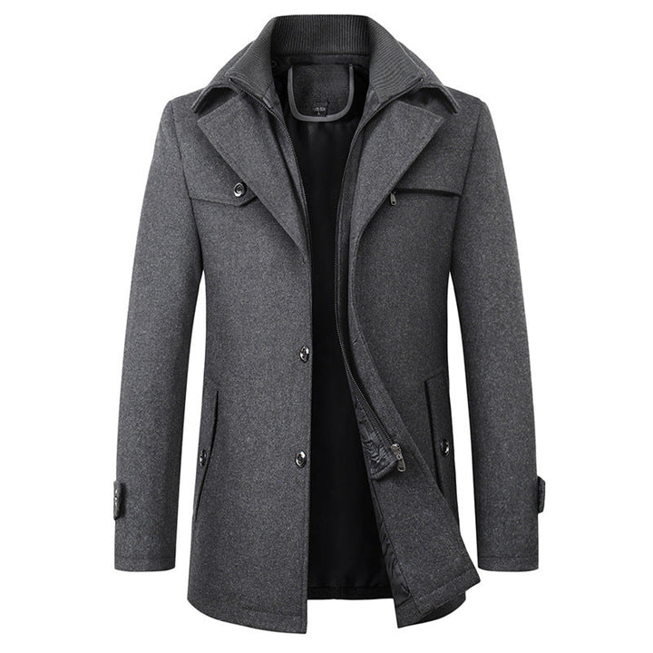 Kellan - Eleganter Herrenmantel aus Wolle für den Winter
