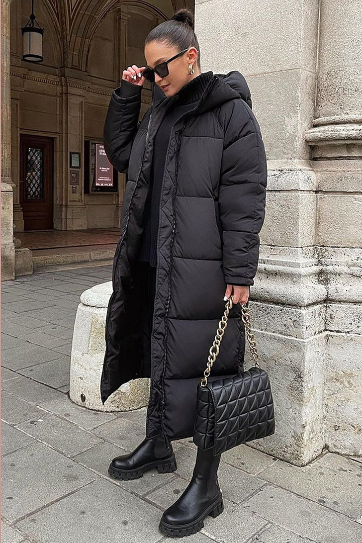 Khloe - Warmer, langer, kuscheliger Mantel für Damen