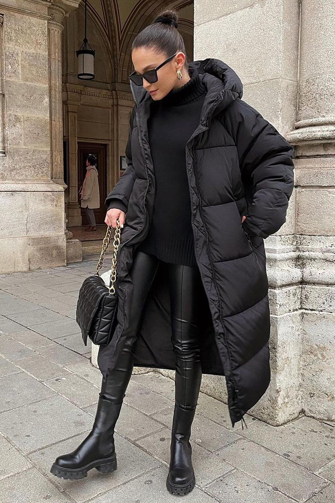 Khloe - Warmer, langer, kuscheliger Mantel für Damen