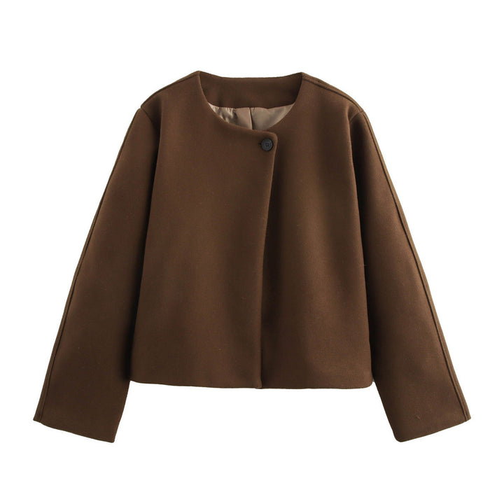 CozyChic - Der Ultimative Wollmantel mit Quadratkragen