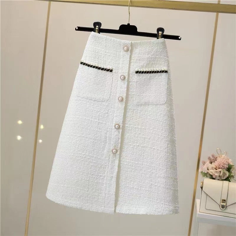 Kamille - A-Linien-Rock aus Sartorialem Tweed