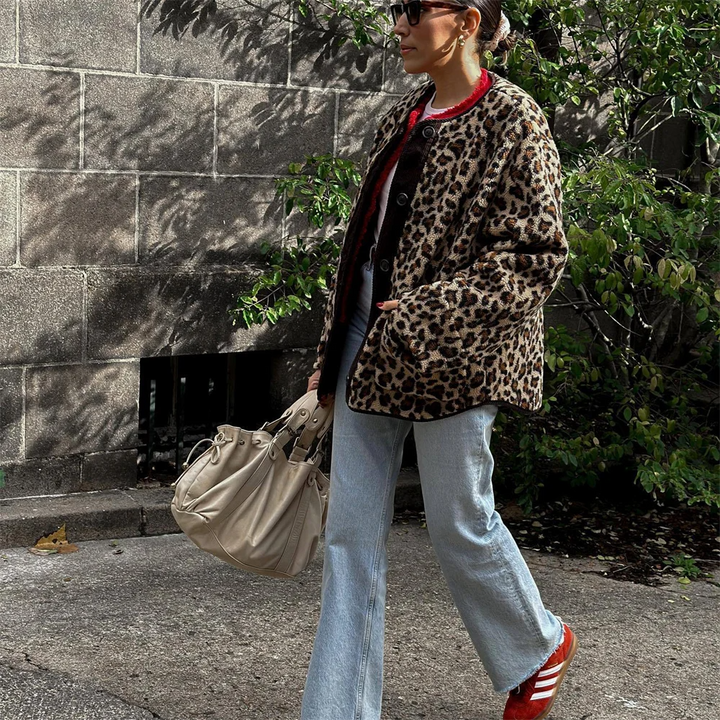 Franca | Jacke mit Leopardenprint