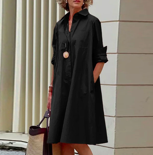 Jera – Vielseitiges Hemdkleid für jede Frau