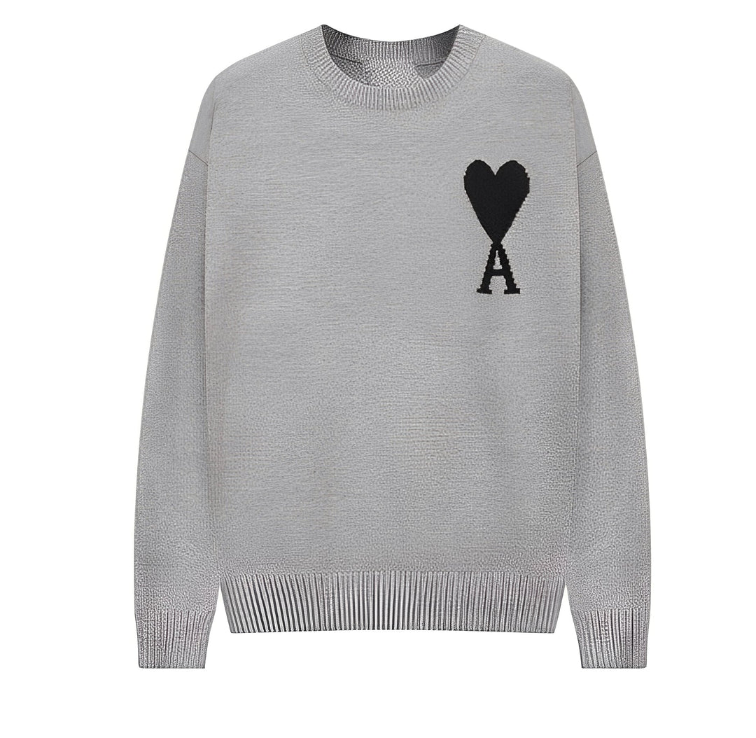 Darden - Schlichter Pullover mit Herzstickerei für Männer