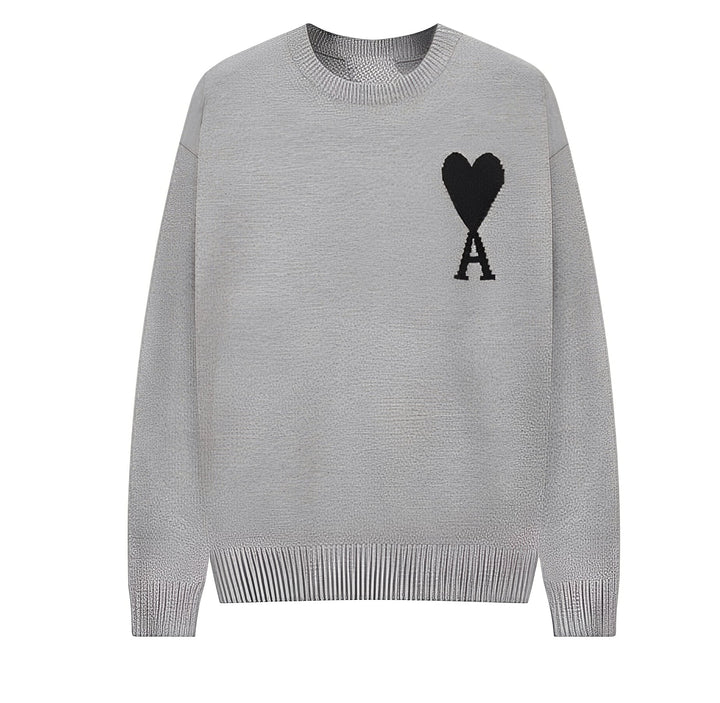 Darden - Schlichter Pullover mit Herzstickerei für Männer