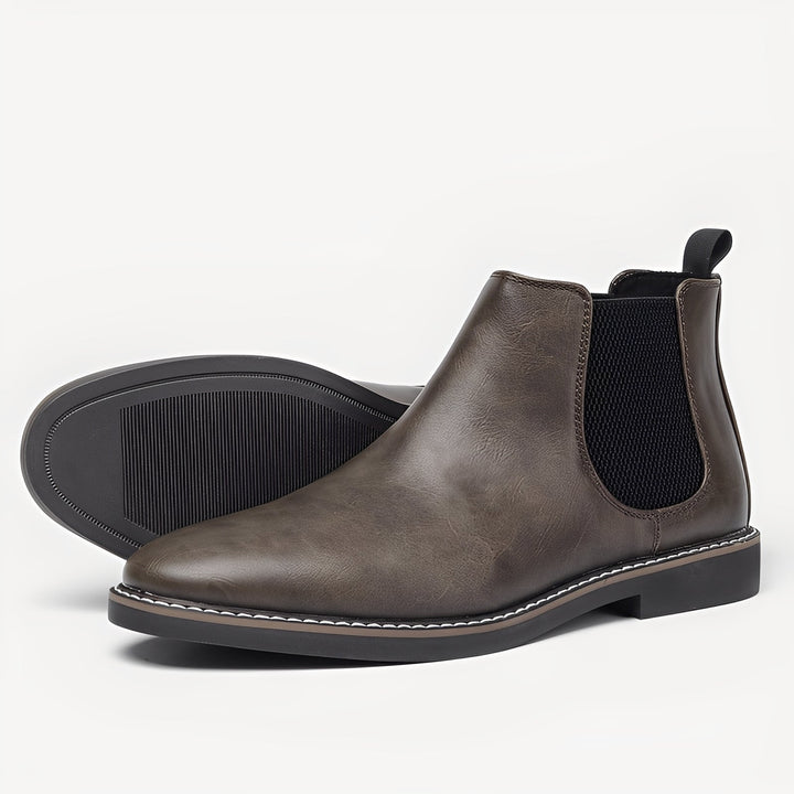 Clifton - Klassische Leder-Chelsea-Stiefel für Herren