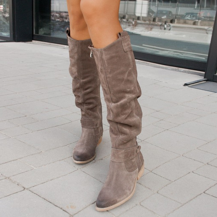 Terina - Leichte knielange Damenstiefel